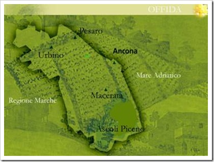 territorio di produzione del vino Offida
