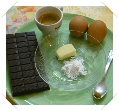 Ingredienti Mousse al Cioccolato