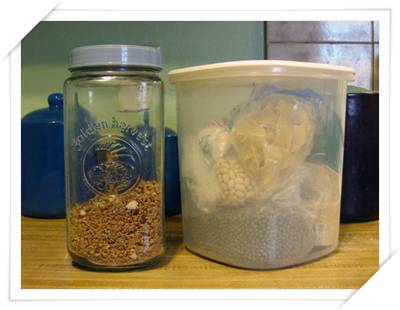 contenitori in vetro per prevenire le tarme del cibo
